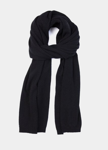 100% Italian Cashmere Black Blanket