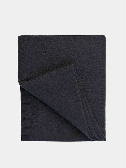 100% Italian Cashmere Black Blanket