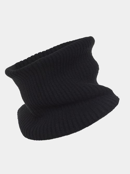 Black Ribbed Detachable Collar