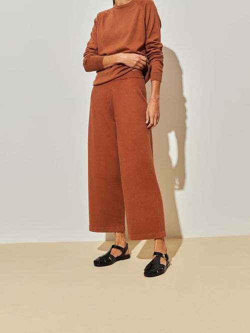 Pantacourt em Tricô Canela