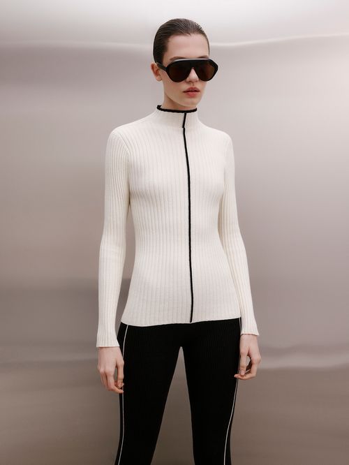 Blusa Canelada Linea Off White