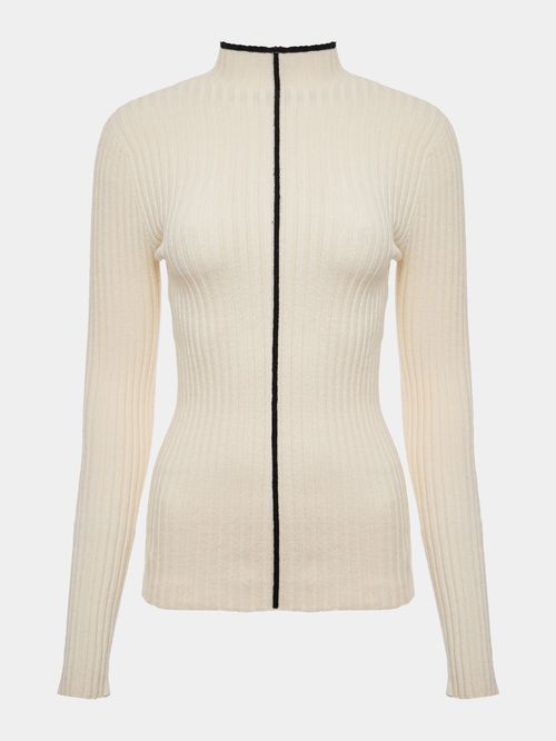 Blusa Canelada Linea Off White