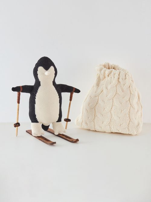 Kit Pinguim Ski Com Acessórios Preto