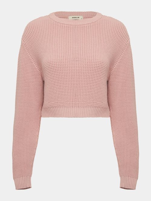 Blusa Básica Ponto Vazado Blush
