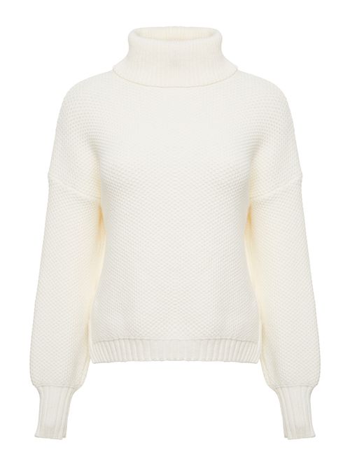 Blusa Gola Alta Off White
