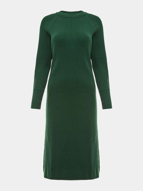 Vestido Básico Midi Verde