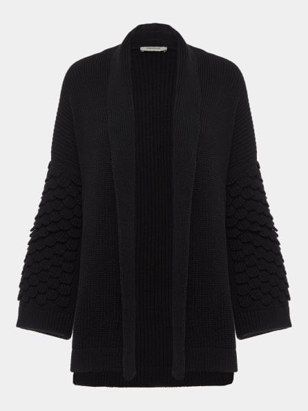 Casaco Com Ponto Alça Preto