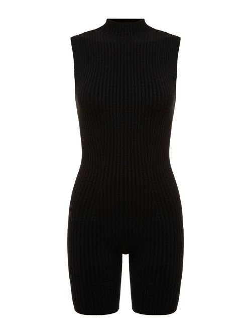 Macaquinho Gola Alta Preto