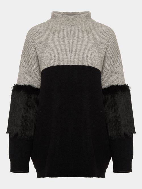 Maxipull Faixa Fur Preto