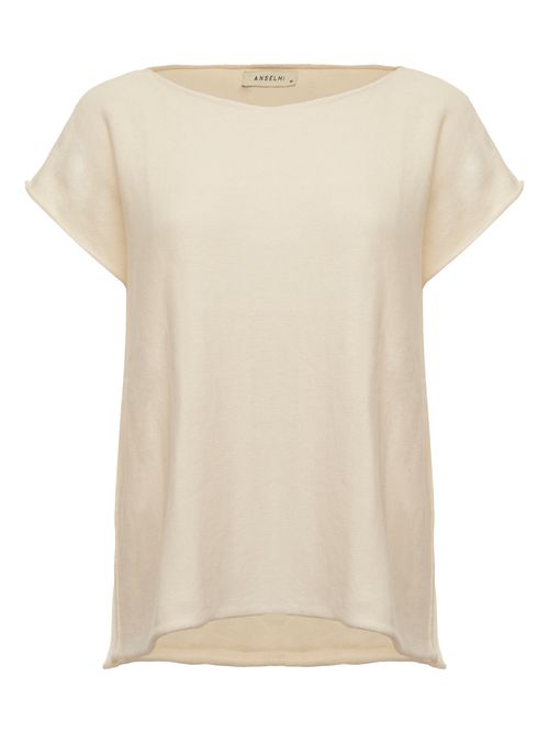 Wide Boat Neck Blouse Raw