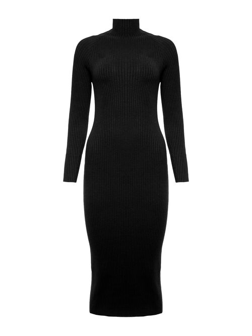 Basic Black Cutout Dress