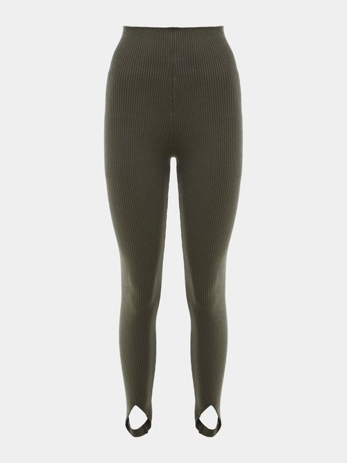 Military Ribbed Fuseau Pants