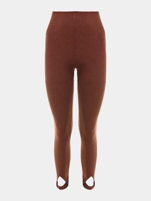 Fuseau Ribbed Suede Pants