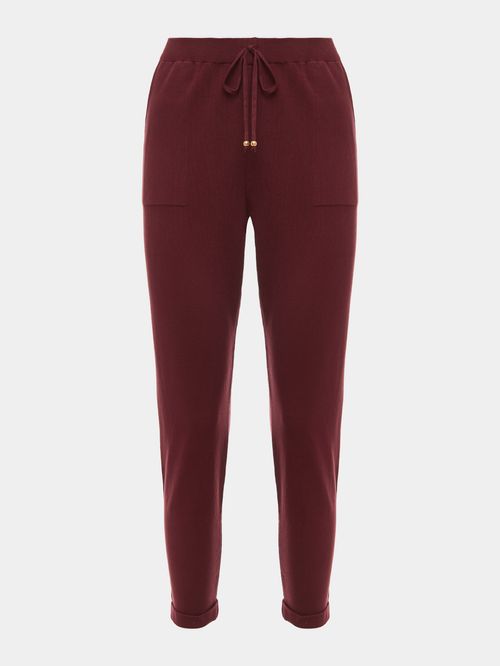Knitted Trousers with Figo Italian Hem