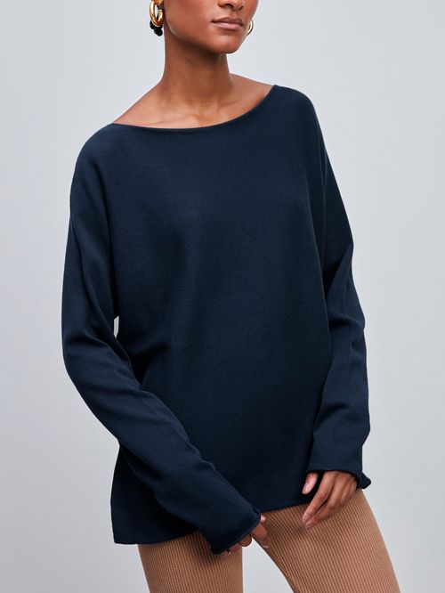 3D Consuelo Blouse Midnight Blue