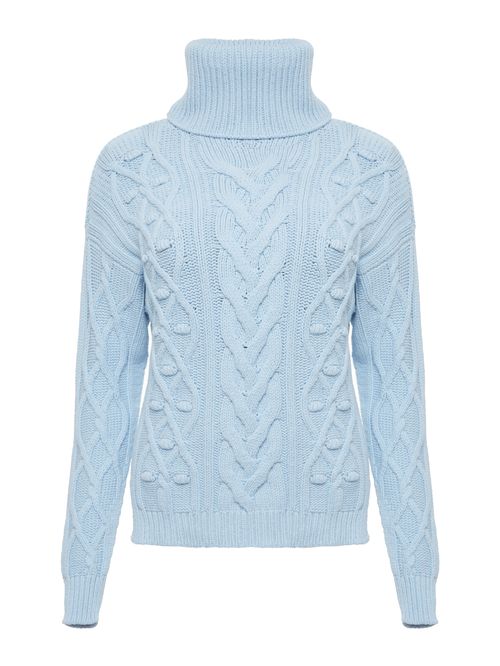 Suéter Gola Avulsa Azul Celeste