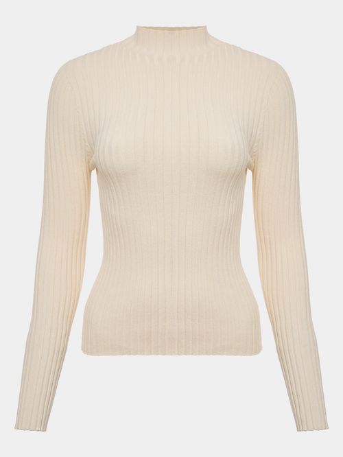 CRU Chaminé Neck Ribbed Blouse