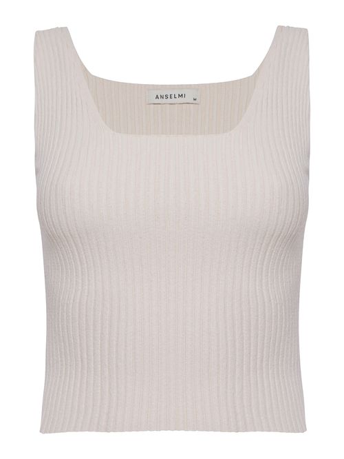 Top Cropped Decote Quadrado Cru