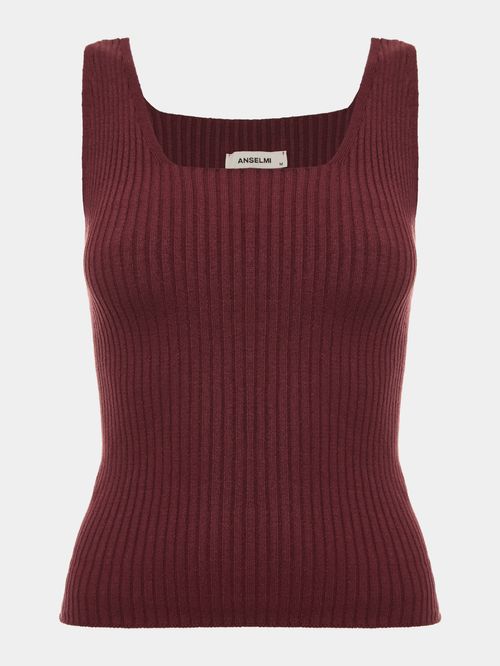 Fig Square Neck Tank Top