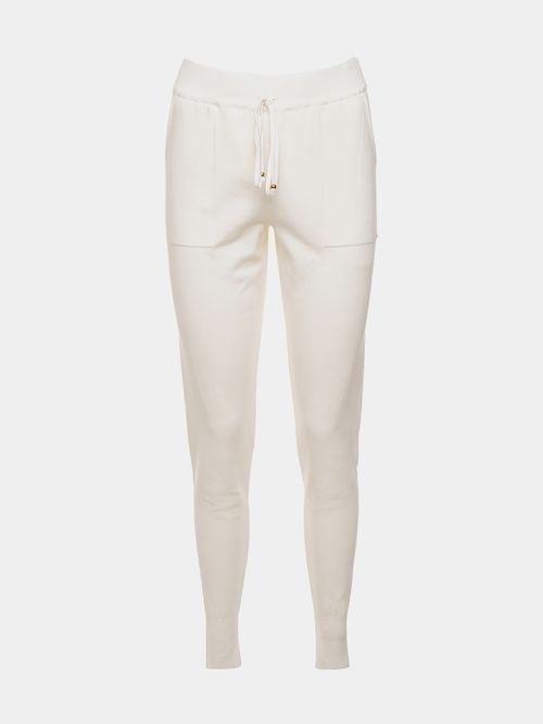 Off White Elastic Bar Knitting Pants