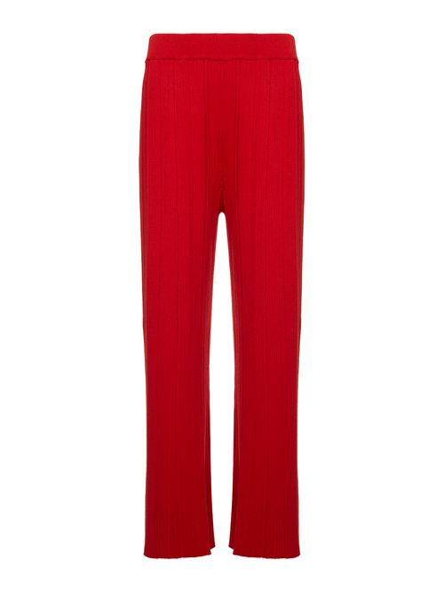 Calça Canelada Leve Vermelho