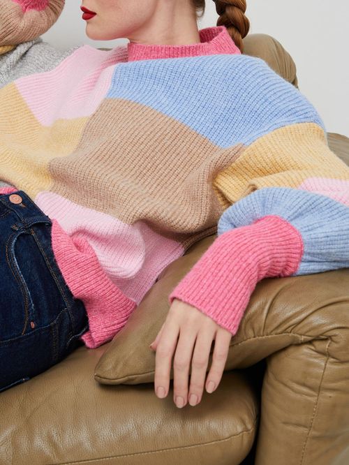 Suéter Color Block Multi