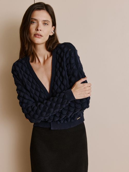 Midnight Blue Scales Jacket