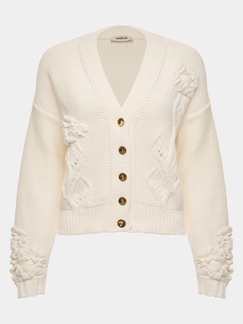 Casaco Flor Off White