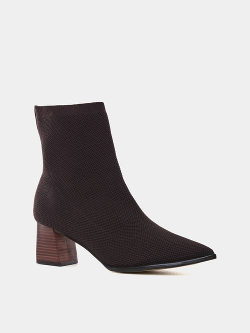 Chocolate Short Boots and High Heels