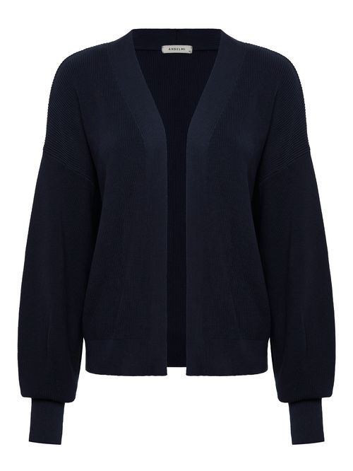 Casaco Curto Quadrado Azul Marinho