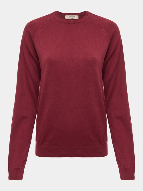 Suéter Básico Gola Redonda Merlot