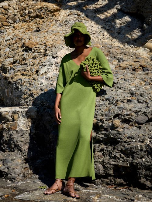 Minimal Dress Avocado Green