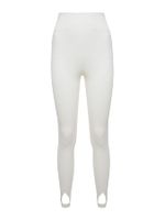 Calça Fuseau Canelada Off White - Anselmi Feminino