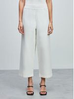 Pantacourt em Tricô Off White - Anselmi Feminino