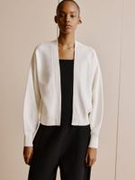Casaco Curto Quadrado Off White - Anselmi Feminino