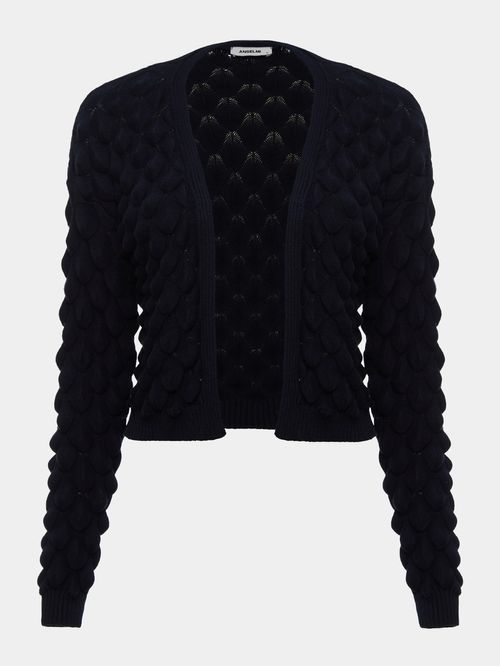 Casaqueto Escamas Azul Meia Noite