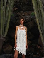 Vestido Alga Off White - Anselmi Feminino