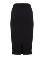 Saia Midi Canelada Preto - Anselmi Feminino