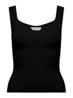 Regata Decote em V Preto - Anselmi Feminino