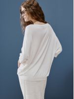 Blusa Ampla 3D Off White - Anselmi Feminino