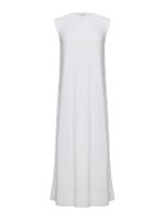 Vestido Midi Sem Mangas Off White - Anselmi Feminino