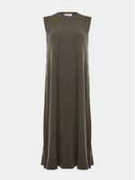 Vestido Midi Sem Mangas Militar - Anselmi Feminino