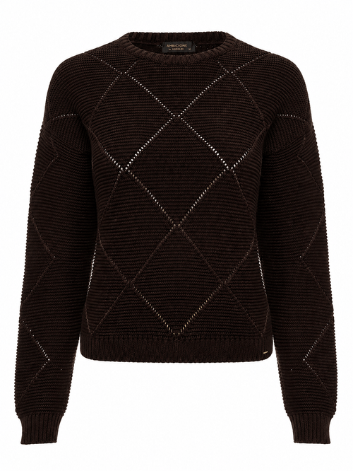 Chocolate Round Neck Blouse