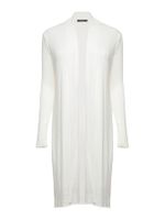 Cardigan Alongado com Fendas Off White - Anselmi Feminino