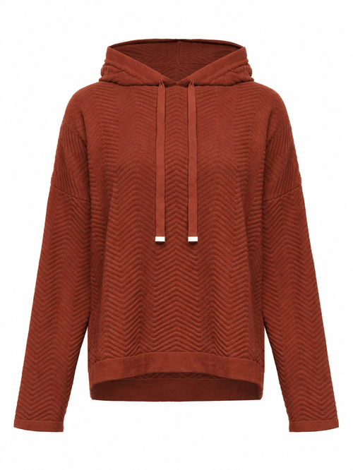Blusa com Capuz Ferrugem