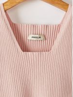 Top Cropped Decote Quadrado Blush - Anselmi Feminino