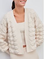 Casaco Maxi Bolas Cru - Anselmi Feminino