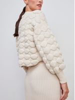Casaco Maxi Bolas Cru - Anselmi Feminino
