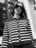 Cardigan Navy Preto - Anselmi Feminino