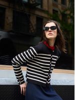 Cardigan Navy Preto - Anselmi Feminino